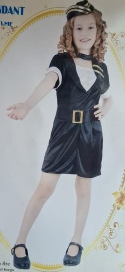 Costume da assistente di volo per bambini Taglia: S (110 - 120 cm)