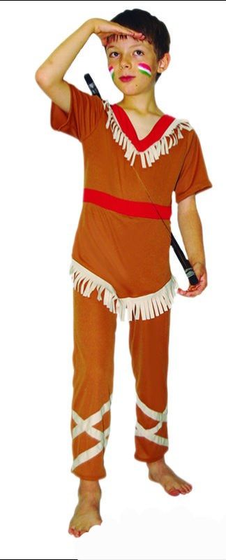 Fantasia Infantil Indiana - Tamanho: 5-7 anos
