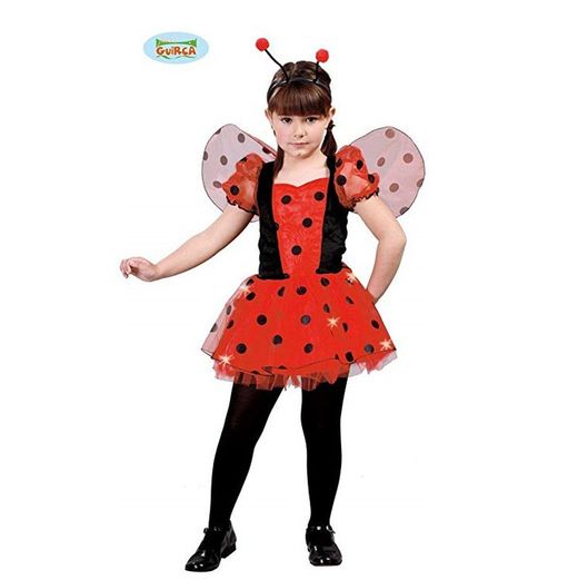 Fato Infantil Joaninha T: M (7 a 9 Anos)