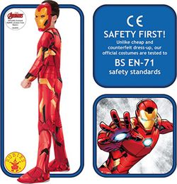 Déguisement Iron Man T: M (7-8 Ans/138 Cm)
