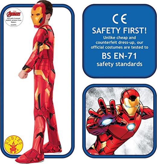Déguisement Iron Man T: M (7-8 Ans/138 Cm)
