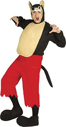 Fantasia de lobo mau para adulto tamanho único
