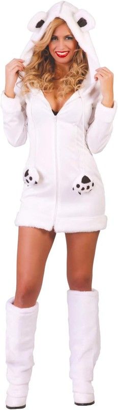 Disfraz Osita Polar - Talla Única (38-40)