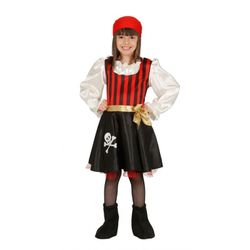 Disfraz Pirata Calavera Niña (5-6 Años)