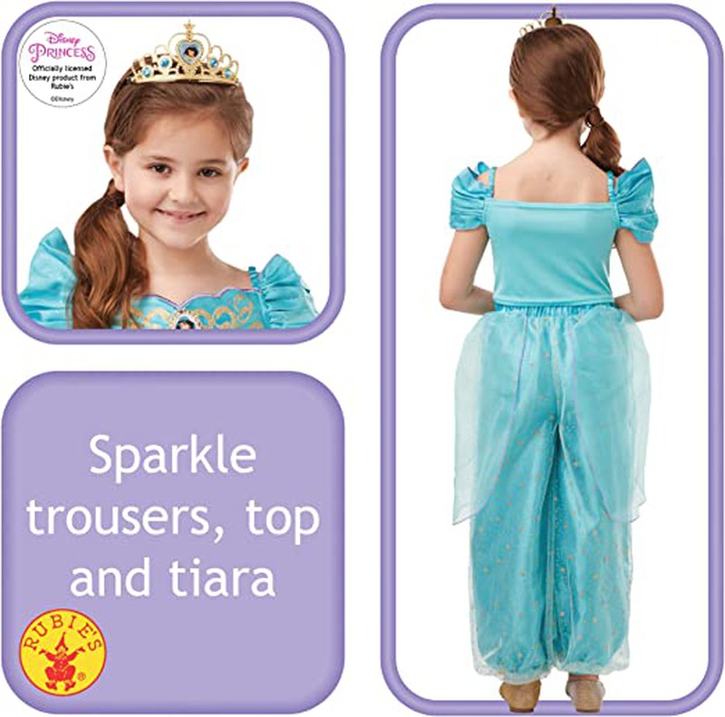 Rubie's 640724S Costume ufficiale Disney Principessa Jasmine Gem