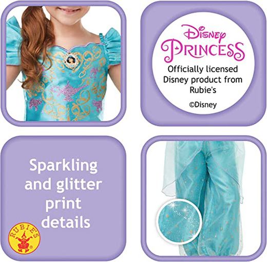 Costume Princesse Jasmine T:S (3-4 ans/104 Cm)