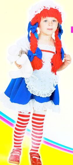 Disfraz Rag Doll para Niña - Talla: 2 a 4 Años