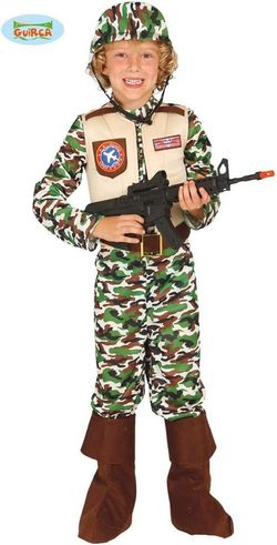 Special Forces Soldat Kostüm T: M (7 bis 9 Jahre)