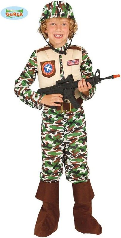 Special Forces Soldat Kostüm T: M (7 bis 9 Jahre)