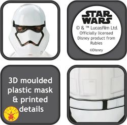 Costume classico da Stormtrooper di Star Wars, taglia: M (5-6 anni)