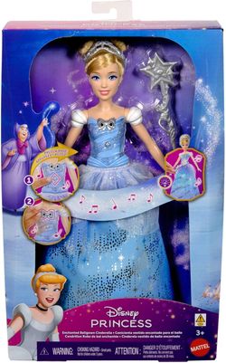 Disney Princess Muñeca Cenicienta con Vestido de Baile Encantado