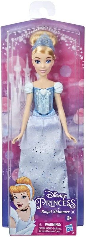 Disney Princess Assorted Royal Glitter Dolls, Ariel, Cinderela, Rapunsel