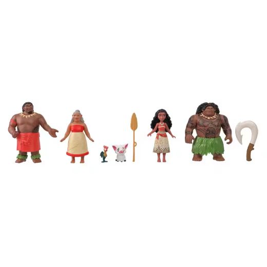 Disney Princess - Vaiana - Conjunto Inspirado En El Cuento Clásico - Seis Personajes - Mattel