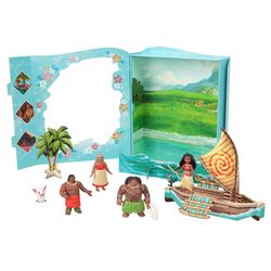 Disney Princess - Vaiana - Conjunto Inspirado En El Cuento Clásico - Seis Personajes - Mattel