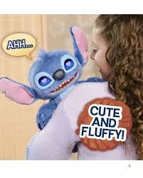 Boneco interativo Disney Stitch com várias expressões, 34,30 cm, com sons e efeitos.