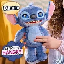 Boneco interativo Disney Stitch com várias expressões, 34,30 cm, com sons e efeitos.