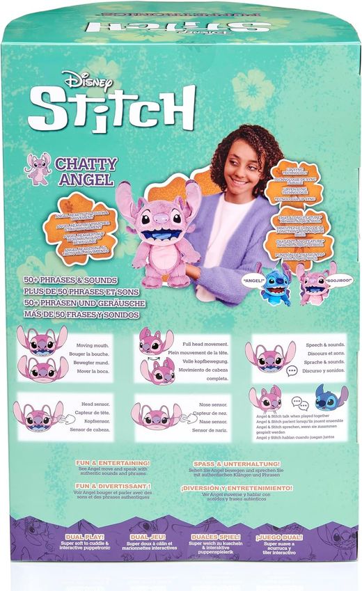 Disney Stitch Peluche FX Real - Chatty Angel