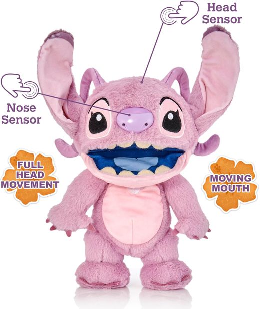 Disney Stitch Peluche FX Real - Chatty Angel