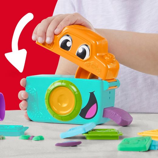 Ensemble de photos amusantes avec de la pâte à modeler Play-Doh