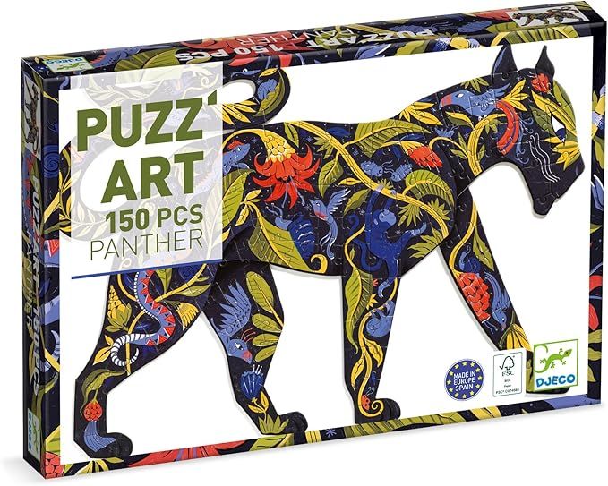 Djeco -  Puzzle Art Pantera - 150 piezas