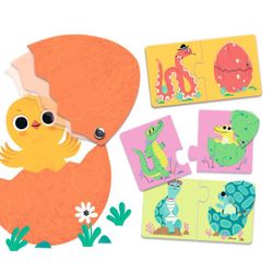 Djeco Puzzle Duo Oeufs Amusants