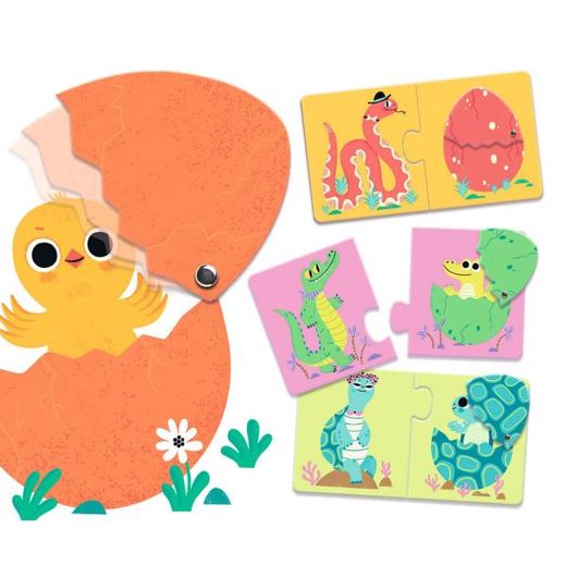 Djeco Puzzle Duo Oeufs Amusants