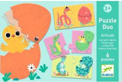 Puzzle Dúo - Huevos Divertidos - Djeco