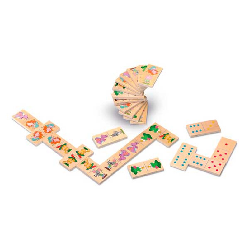 Dominos en bois pour enfants — Juguetesland