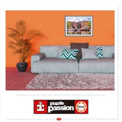 Educa - Puzzle da 1000 pezzi Case danzanti Amsterdam