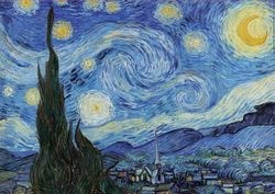 Educa - Quebra-cabeça Noite Estrelada - Vincent Van Gogh, 1000 peças