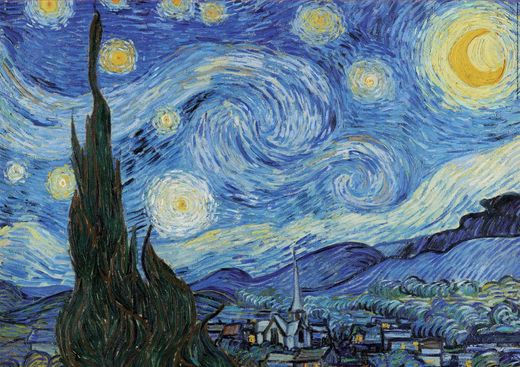 Educa - Quebra-cabeça Noite Estrelada - Vincent Van Gogh, 1000 peças
