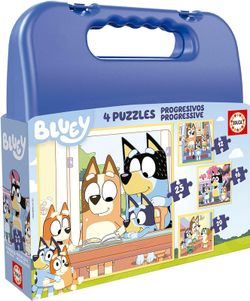 Educa - Set de Cuatro Puzzles progresivos Bluey