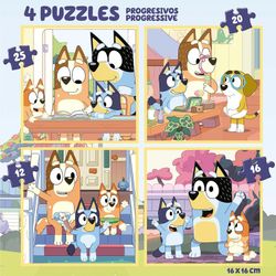 Educa - Ensemble de quatre puzzles progressifs Bluey