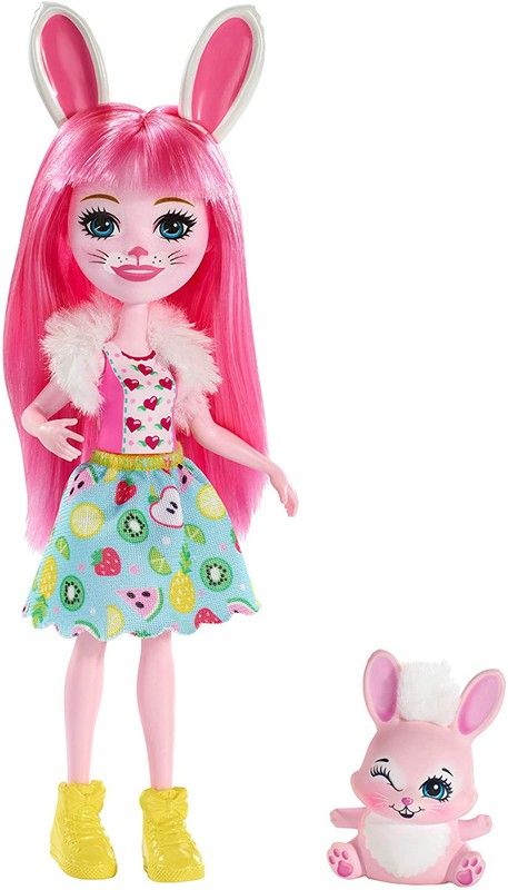 Enchantimals Bree Bunny y Twist, muñeca con mascota