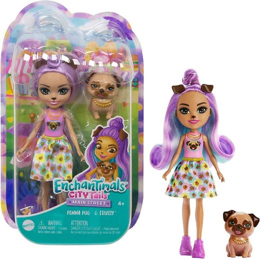 Enchantimals City Tails - Muñeca Penna Pug