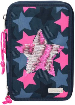 3-Fach-Koffer gefüllt mit Sequin Star - Top Model