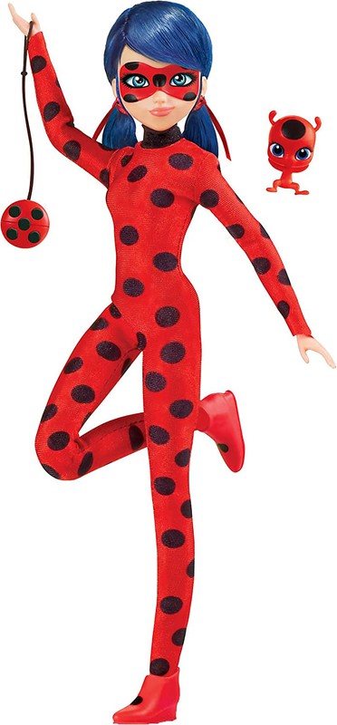 Boneca LadyBug E Cat Noir Articulado C/ Acessório Miraculous