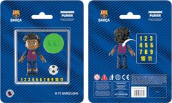 Figura articolata assortita - Calciatore FC Barcelona 4 cm - Licenza ufficiale - Neko Brands