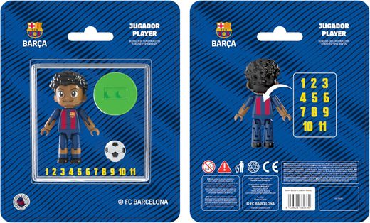 Figura articolata assortita - Calciatore FC Barcelona 4 cm - Licenza ufficiale - Neko Brands