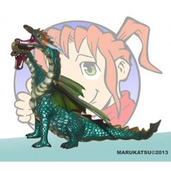 Figura Dragón Dos Cabezas Turquesa