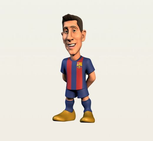 Figura Robert Lewandowski 7Cm – FC Barcelona