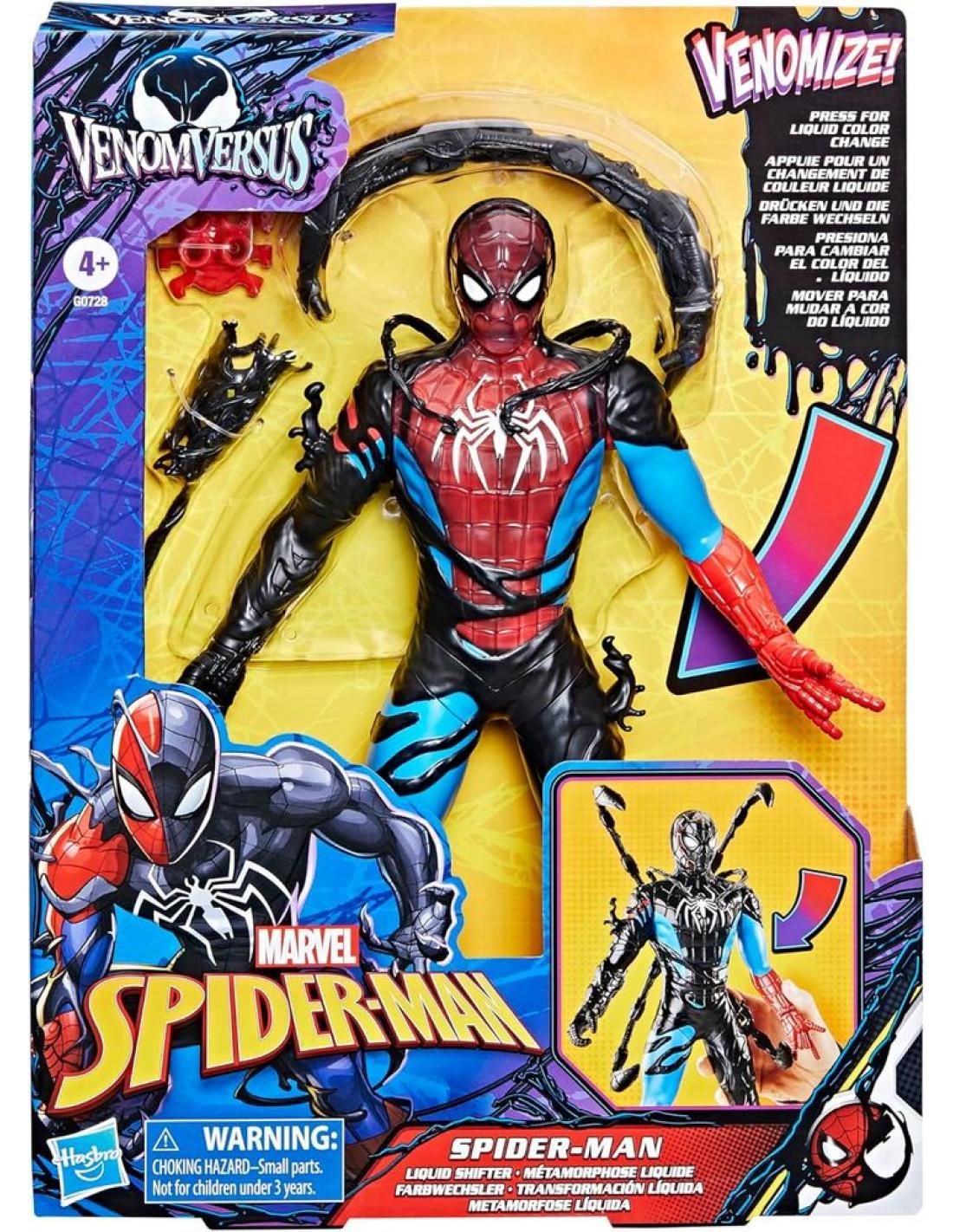 Figura Spider-Man Venom Versus Transformación Líquida — Juguetesland