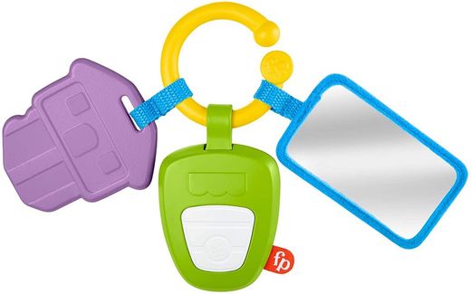 Fisher-Price - juego de llaves activity para bebés con mordedor, sonajero y espejito