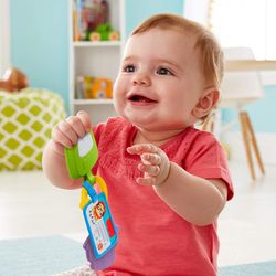 Fisher-Price - juego de llaves activity para bebés con mordedor, sonajero y espejito