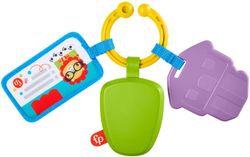 Fisher-Price - juego de llaves activity para bebés con mordedor, sonajero y espejito
