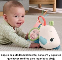 Pelúcia sensorial Fisher-Price Planet Friends Rhino para bebês