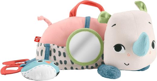 Pelúcia sensorial Fisher-Price Planet Friends Rhino para bebês