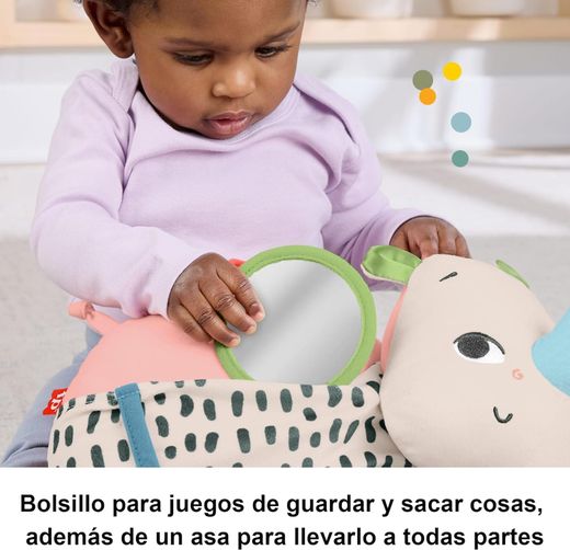 Pelúcia sensorial Fisher-Price Planet Friends Rhino para bebês