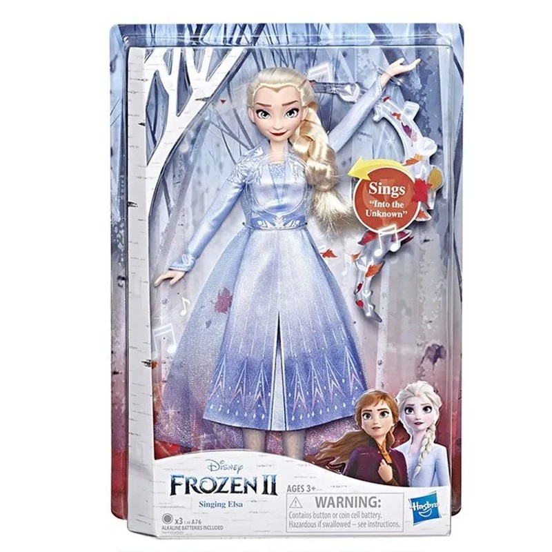 Boneca Frozen Elsa 24cm Com Falas Original Musica Do Filme