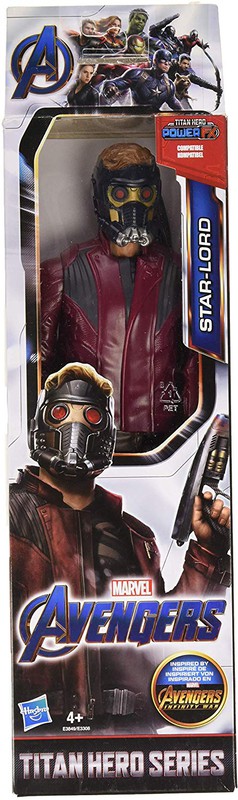 Boneco Star Lord Titan Hero 30cm Figura Guardiões Da Galáxia